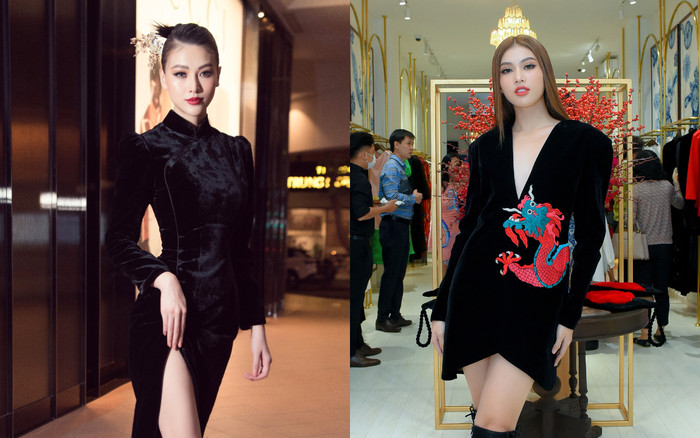 Hoa hậu Phương Khánh, Á hậu Ngọc Thảo duyên dáng với váy áo âm hưởng dân gian Ảnh 2