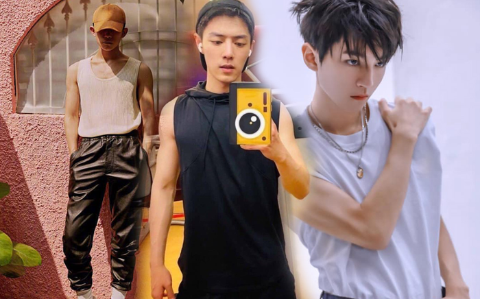 Loạt ảnh khi các nam thần khoe cơ: TFBoys 'so đo' cơ bắp, Tiêu Chiến dày công khổ luyện Ảnh 2