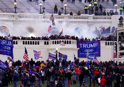 Cuộc bạo loạn tại Quốc hội Mỹ diễn ra vào ngày 6/1.