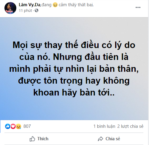 Hậu bị anti-fan đòi tẩy chay, Lâm Vỹ Dạ ẩn ý chuyện bị thay thế, không được tôn trọng khi làm việc? Ảnh 1