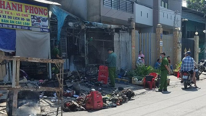 Hiện trường vụ cháy. Ảnh: Trần Kha/Thanh Niên