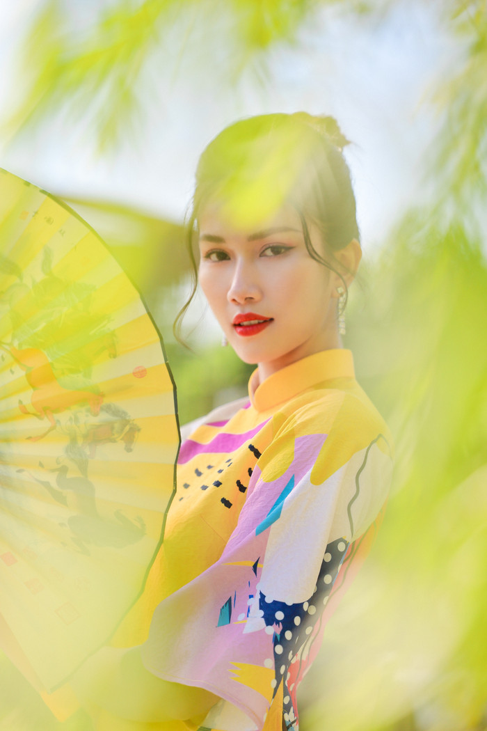 Á hậu Ngọc Thảo, Á hậu Phương Anh diện áo dài Tết mong manh, gợi ý loạt màu sắc xu hướng Ảnh 15