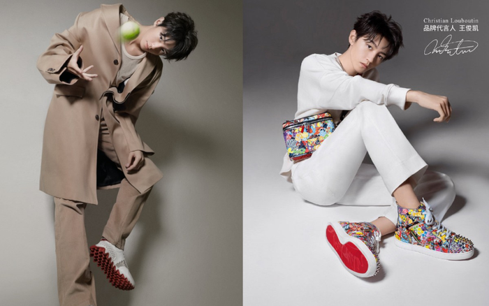 Vượt mặt sao Hollywood, Vương Tuấn Khải trở thành đại diện đầu tiên của Đế chế giày đế đỏ Ảnh 2