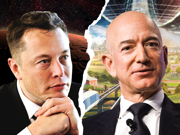 Ngày 8/1 vừa qua, ông chủ Tesla - Elon Musk đã vượt Jeff Bezos để trở thành người giàu nhất thế giới sau khi khối tài sản tăng vượt mặt ông chủ Amazon - Jeff Bezos. (Ảnh: Lambert/ullstein bild/Getty Images; Alex Wong/Getty Images; Blue Origin; Samantha Lee/Business Insider)