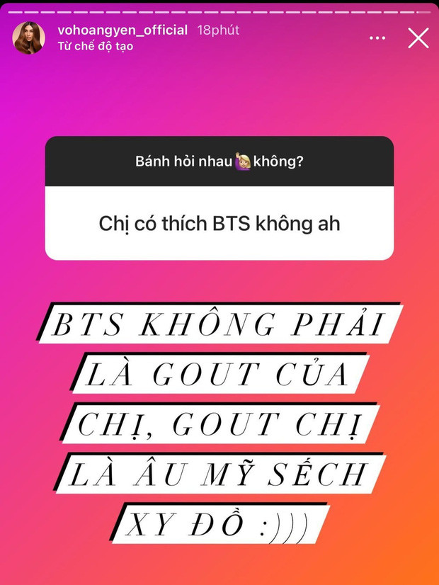 Võ Hoàng Yến cho biết 'BTS không phải gout chị', hé lộ luôn hình mẫu mẫu bạn trai lý tưởng Ảnh 1