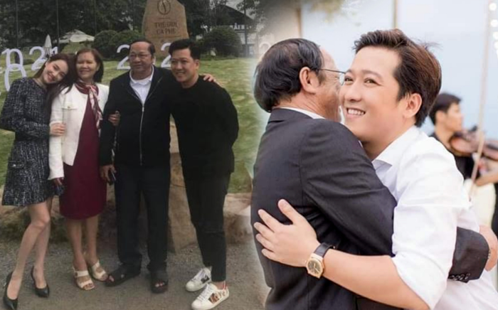 Bố Nhã Phương chụp ảnh cùng con rể Trường Giang, cử chỉ nhỏ nói lên tất cả Ảnh 2