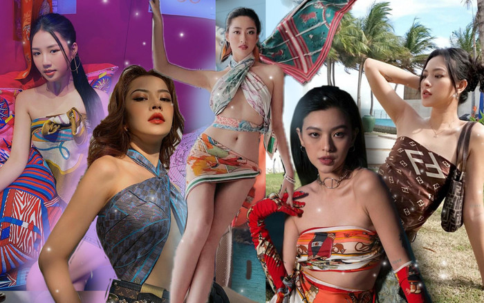 Quấn khăn như Lương Thùy Linh thì đẹp rồi nhưng để xuống phố thì các sao này mới là đỉnh cao Ảnh 2