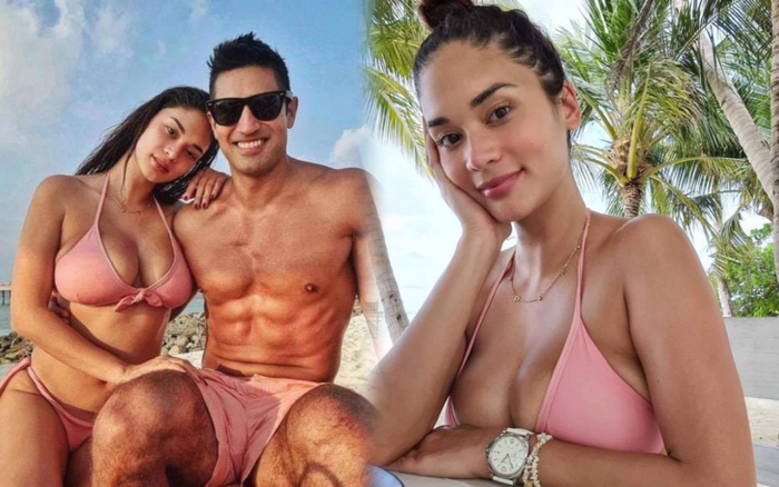 Hoa hậu Hoàn vũ Pia Wurtzbach diện bikini bốc lửa bên bạn trai khiến dân tình xốn xang Ảnh 2