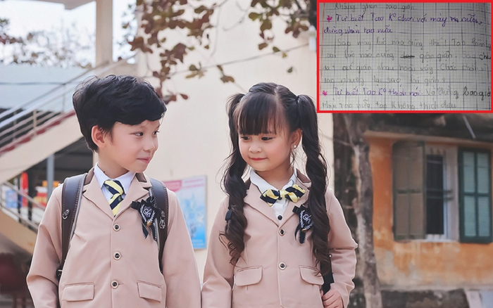 Những dòng tin nhắn trên giấy của học sinh Tiểu học khiến người lớn 'toát mồ hôi' Ảnh 2