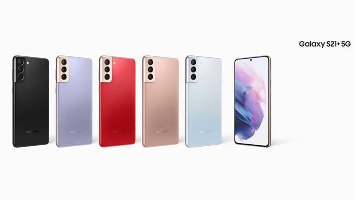 Trong khi đó, Galaxy S21 Plus sẽ có 5 màu gồm: đen, xanh tím, vàng hồng, trắng và đỏ. Như vậy, so với Galaxy S21, Galaxy S21 Plus sẽ có 2 màu sắc khác biệt là đen và đỏ. (Ảnh: Roland Quandt / Twitter)