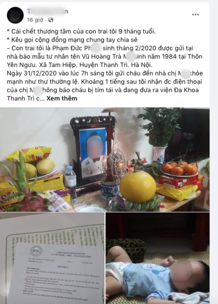 Thông tin trên mạng xã hội.
