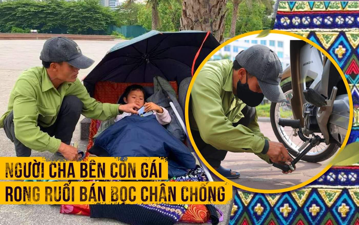 Cuộc đời người cha bên con gái rong ruổi bán bọc chân chống cùng 4 cái Tết không có quê hương Ảnh 2