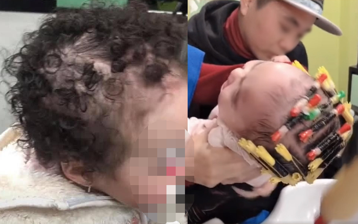 Tranh cãi dữ dội clip bà ghì chặt cháu để đổ hóa chất lên đầu uốn tóc xoăn Ảnh 2