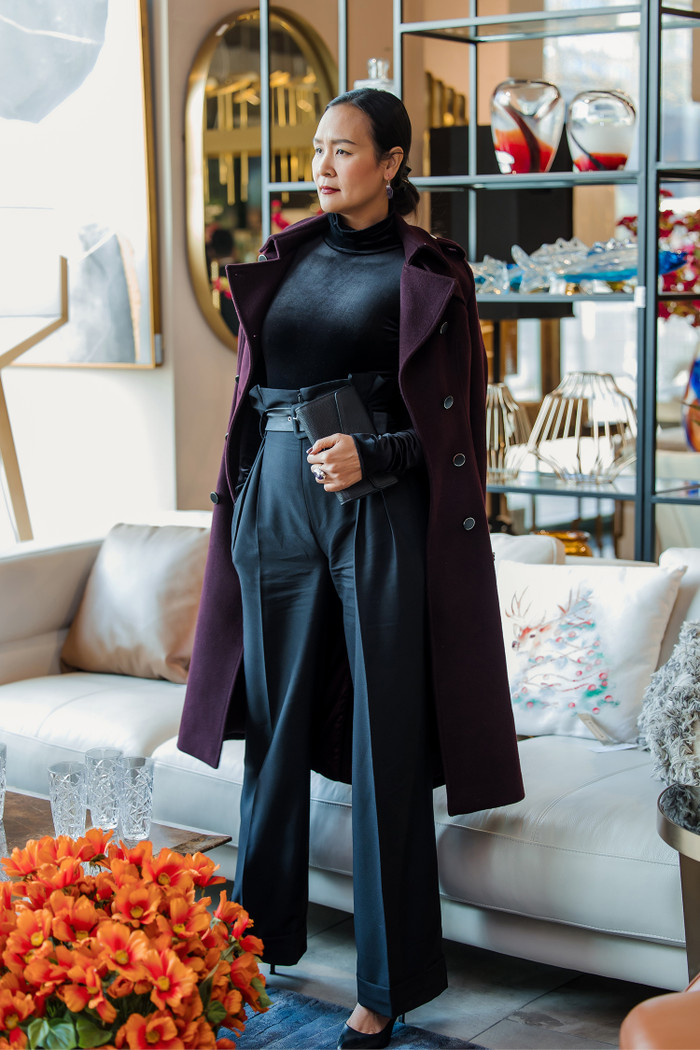 Ở tuổi trung niên, cô vẫn giữ được body chuẩn mực