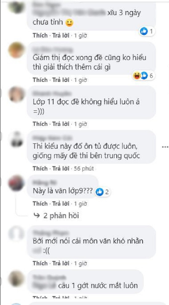 Nhiều người đưa ra ý kiến đề Văn này là quá khó so với học sinh lớp 9