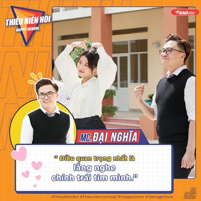 Thiếu Niên Nói 2021: 'Bậc thầy tâm lí' Đại Nghĩa 'đốn tim' học sinh bởi những câu nói cực ý nghĩa Ảnh 4