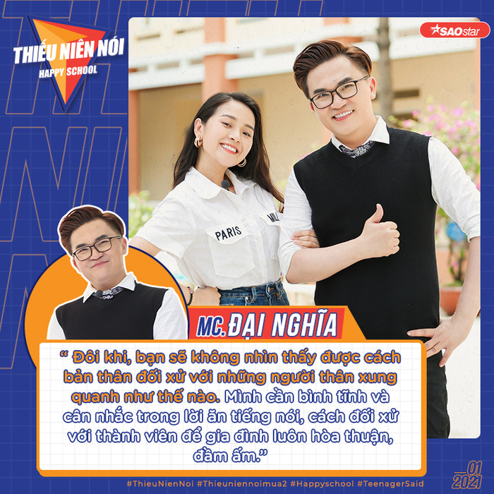 Thiếu Niên Nói 2021: 'Bậc thầy tâm lí' Đại Nghĩa 'đốn tim' học sinh bởi những câu nói cực ý nghĩa Ảnh 6