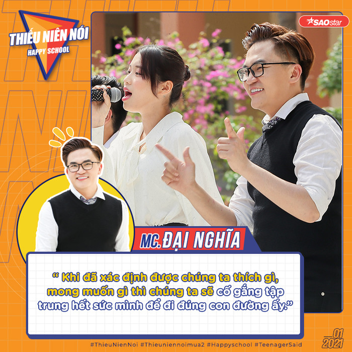 Thiếu Niên Nói 2021: 'Bậc thầy tâm lí' Đại Nghĩa 'đốn tim' học sinh bởi những câu nói cực ý nghĩa Ảnh 7