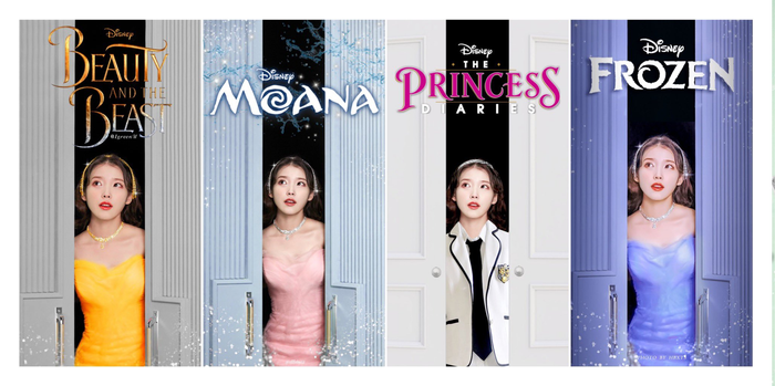 Fan đã trổ tài biến hóa poster của IU theo concept công chúa Disney vô cùng ấn tượng.