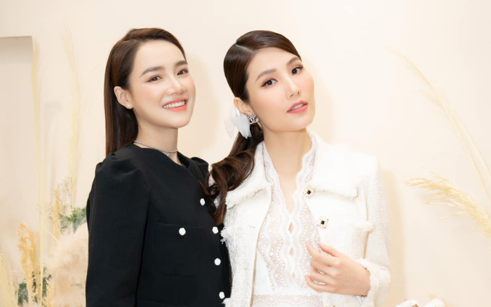 Nhã Phương - Diễm My 9X như Thuý Vân Thuý Kiều với tone màu trắng đen kinh điển Ảnh 2