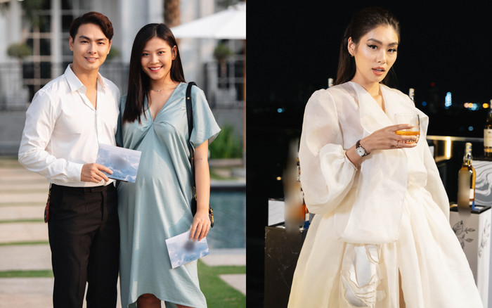 Chúng Huyền Thanh khệ nệ mang bầu 6 tháng, đọ sắc quyến rũ cùng tình cũ Huy Trần Ảnh 2