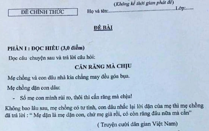 Ra đề kiểm tra môn Ngữ Văn lớp 9 chứa nội dung nhạy cảm, một giáo viên bị kiểm điểm Ảnh 2