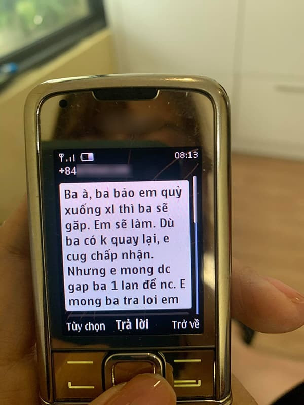 Những tin nhắn níu kéo của cô N. tiểu tam