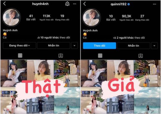 Tình cũ Quang Hải bị giả mạo tài khoản Instagram, chủ nick 'pha kè' khiến cư dân mạng bất ngờ Ảnh 1