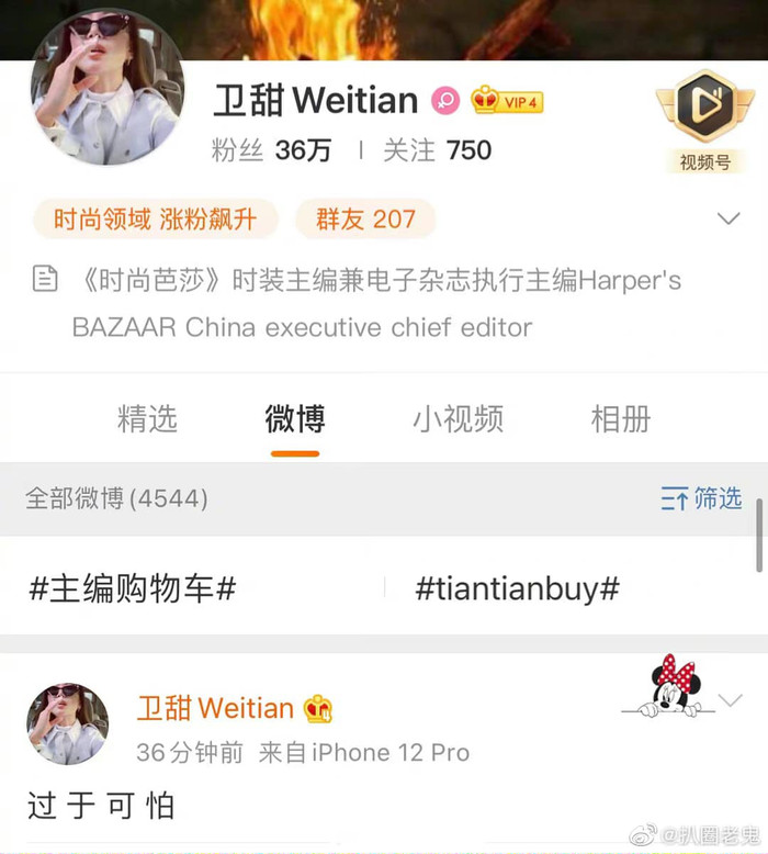 'Quả là đáng sợ!' - bài viết của chủ biên Bazaar nghi ngờ đang ám chỉ đến Trịnh Sảng