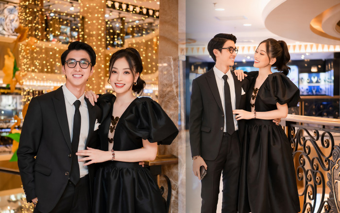 'Cậu mợ' Phương Nga - Bình An mặc đồ đôi âu yếm bên nhau chẳng rời tại sự kiện Ảnh 2