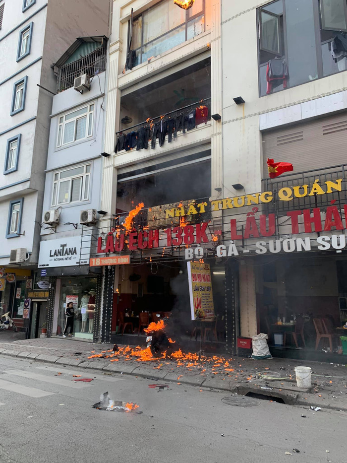 Nhà hàng lẩu nơi xảy ra vụ cháy