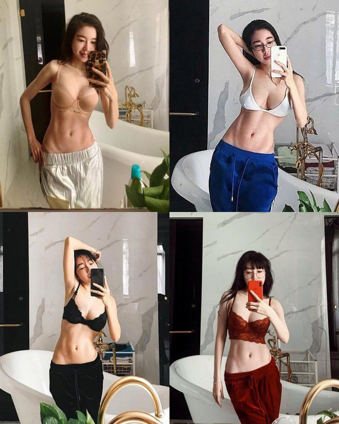 Cô nhiều lần áp dụng xu hướng này, hay thậm chí phối nhiều bộ theo các tông màu khác nhau. 