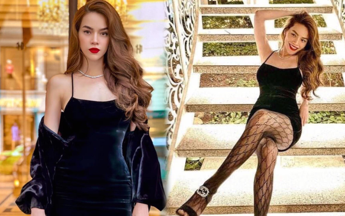 Hồ Ngọc Hà mặc đầm nhung bó sát quyến rũ tột độ giữa trời đông Hà Nội Ảnh 2