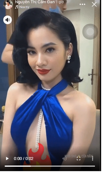 Ảnh chụp từ clip nhân vật