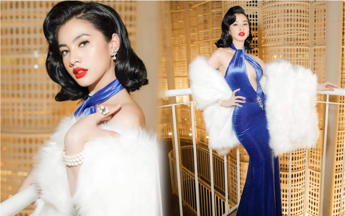 Cẩm Đan hóa thành Marilyn Monroe với váy khoét ngực sâu đến rốn Ảnh 2