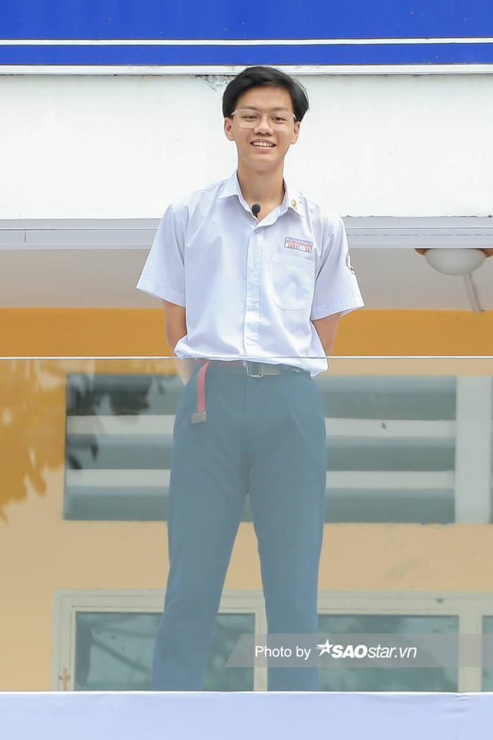Nam sinh Trần Lê Anh Khôi (lớp 12A11, trường THPT Nguyễn Thượng Hiền, TP. HCM) 