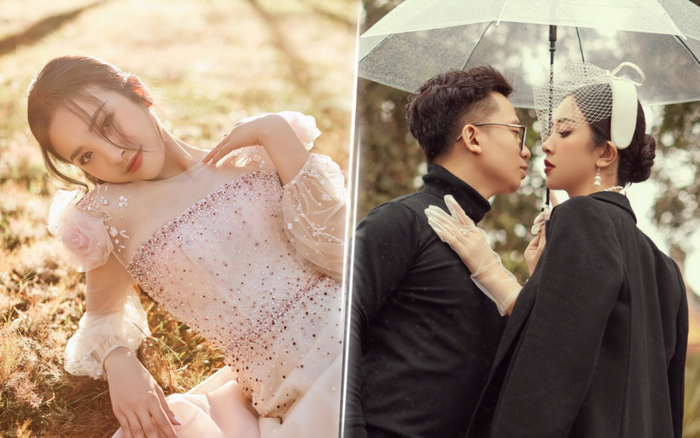 Á Hậu Thúy An hé lộ ảnh cưới lung linh tại Đà Lạt: Cô dâu nhan sắc rạng ngời, chú rể điển trai phong độ Ảnh 2