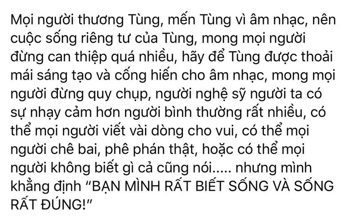 Bạn thân Sơn Tùng lên tiếng về drama tình ái khẳng định: 'Bạn mình là người biết chơi và lịch sự' Ảnh 3