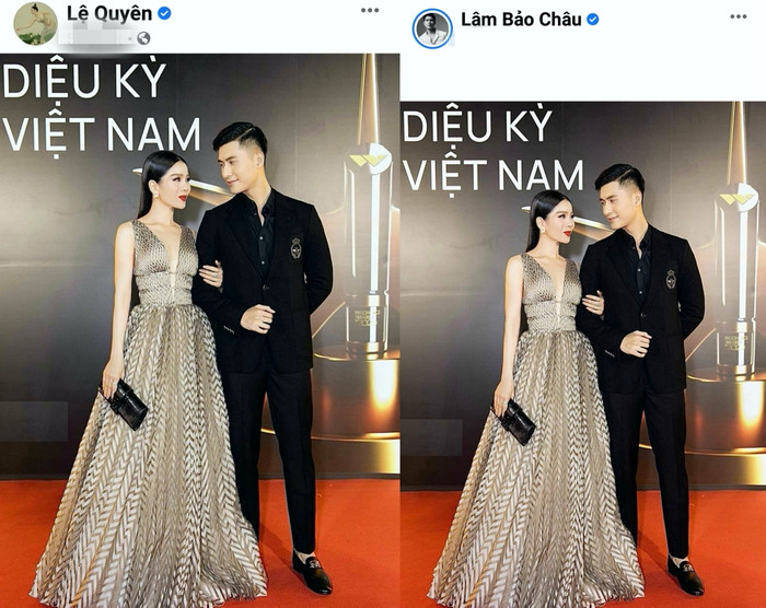 'Nữ hoàng phòng trà' và 'người tình tin đồn' cùng lúc chia sẻ khoảnh khắc công khai khoác tay lên trang cá nhân.