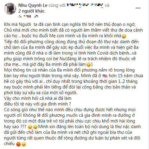 Vợ cũ ẩn ý tố Hoàng Anh 'cạn tình cạn nghĩa' muốn đuổi cả gia đình ra đường Ảnh 2