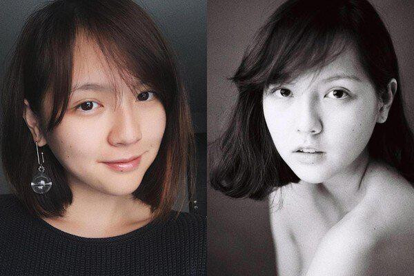 Tuy được gọi là 'nàng thơ mong manh', nhưng khi không trang điểm, gương mặt Hải Tú  có phần kém sắc. 