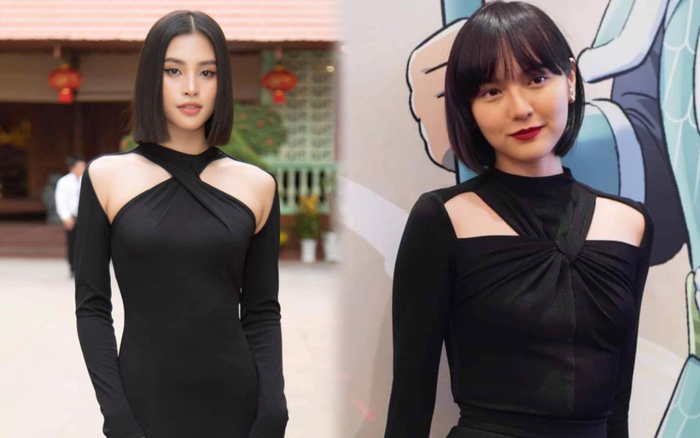 Vô tình đụng áo khoét sâu cá tính giữa scandal, Hải Tú bị Hoa hậu Tiểu Vy 'chặt đẹp' Ảnh 2