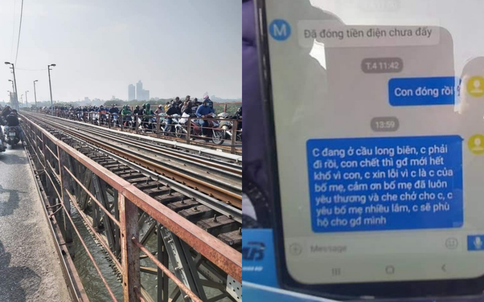 Nam Thanh Niên nhảy cầu Long Biên tự tử kèm lời nhắn 'Con phải đi rồi, con chết thì gia đình mới hết khổ' Ảnh 2