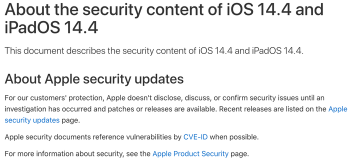 iOS 14.4 vá 3 lỗi bảo mật nguy hiểm, Apple khuyến cáo người dùng iPhone nên cập nhật ngay Ảnh 2