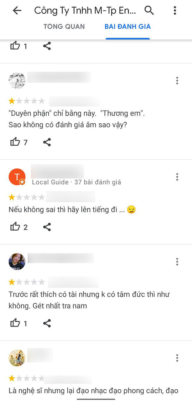 Nhiều khán giả không những 'quay lưng' với Sơn Tùng mà còn đánh giá thấp công ty cùng với những bình luận thể hiện rõ sự phẫn nộ.