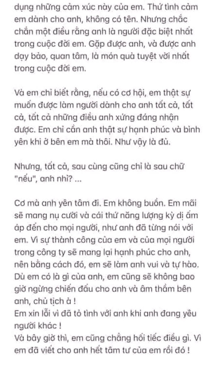 Hé lộ bức thư được cho là của Hải Tú gửi Sơn Tùng: 'Xin lỗi vì đã tỏ tình khi anh đang yêu người khác' Ảnh 4