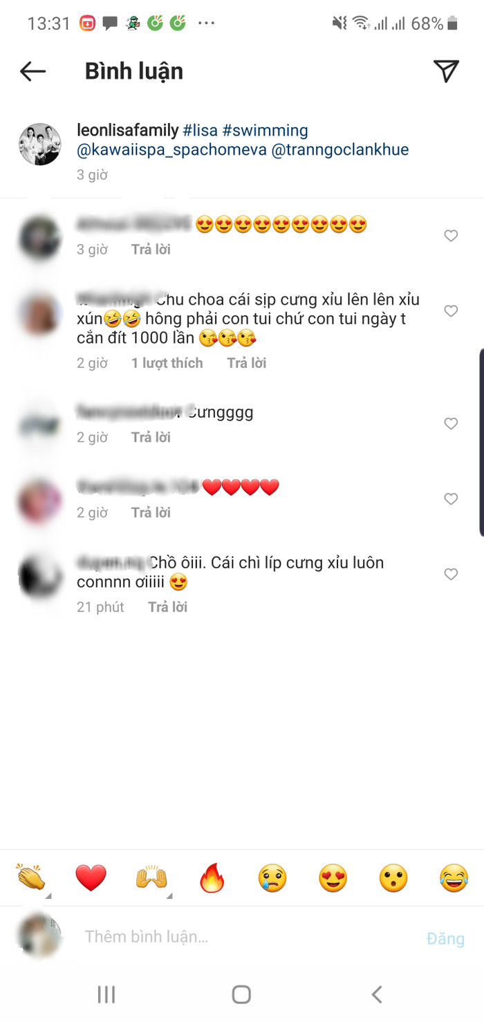 Phía dưới bình luận, không ít lờn khen của khán giả dành cho hai thiên thần nhỏ. Thậm chí có người còn phải thốt lên: 'cưng đến độ muốn... cắn'. 