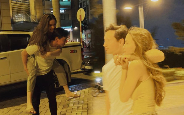 Lịm tim trước loạt khoảnh khắc đầy tình cảm của Hà Hồ và Kim Lý khi 'trốn' cặp song sinh đi chơi riêng Ảnh 2