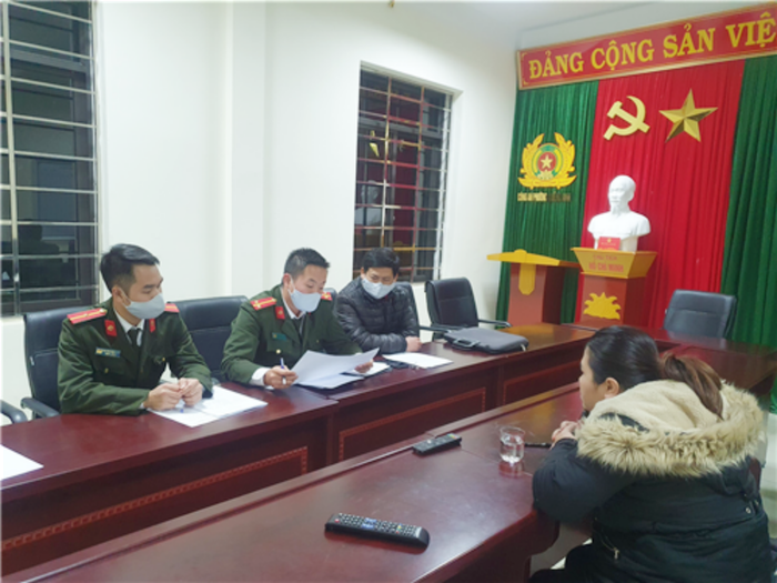 Người phụ nữ đưa tin sai bị mời lên làm việc.