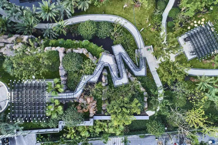 Cảnh quan khu căn hộ cuả Trịnh Sảng ở Thượng Hải